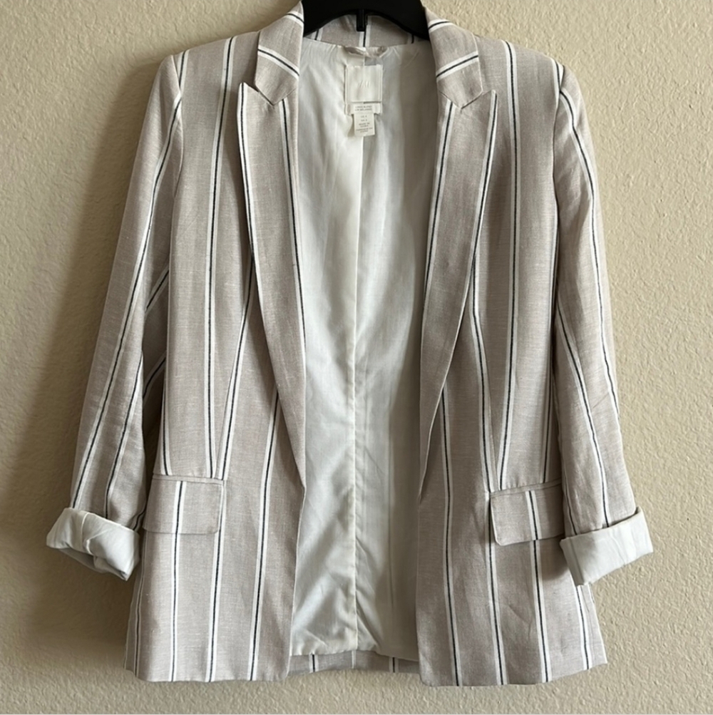 H&M Linen Blend Blazer